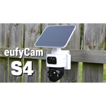 Vonkajšia kamera Anker eufy S4 so solárnym nabíjaním, 4K biela