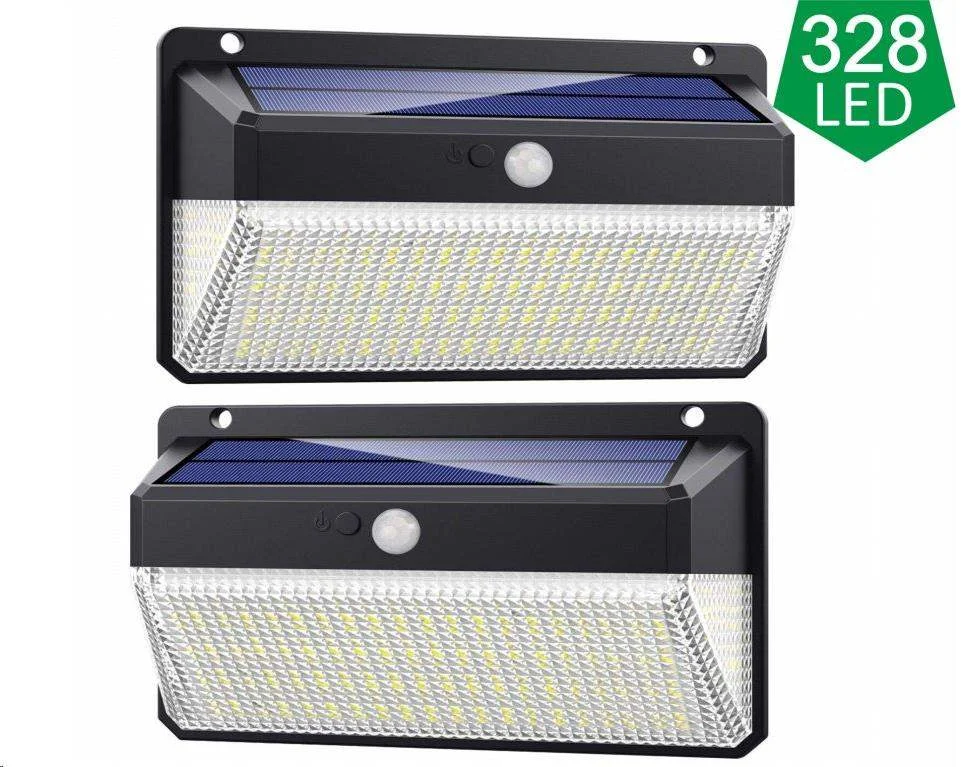 Vonkajšie solárne LED svetlo Viking M328 so senzorom pohybu, sada 2 ks