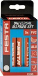 Voskovky univerzální, SET 5 ks, 120 mm, bílé