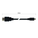 Vysokorýchlostný kábel HDMI 2.0 vidlica A - vidlica D 1,5 m