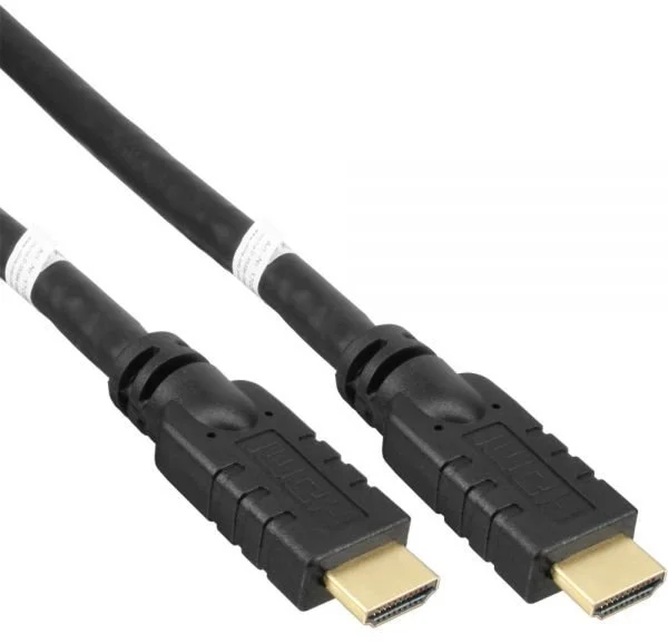 Vysokorýchlostný kábel PremiumCord HDMI s Ether.4K@60Hz so zosilňovačom, 30 m, 3x tienenie, M/M, pozlátené konektory,