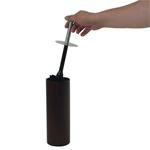 WC kefa KELA DARK plast/nerezová oceľ, čierna