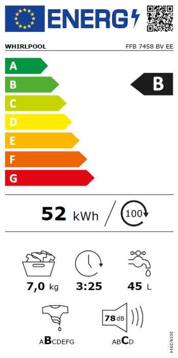 Whirlpool FFB 7458 BV EE
