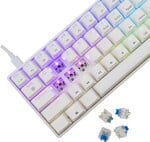 White Shark SHINOBI 2, biely (US + modré prepínače)