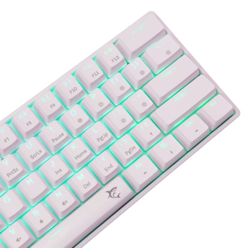 White Shark SHINOBI 2, bílá (US + červené switche)