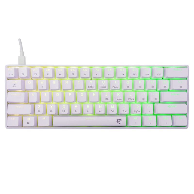 White Shark SHINOBI 2, bílá (US + červené switche)