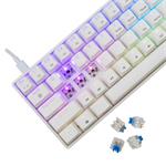 White Shark SHINOBI 2, bílá (US + modré switche)