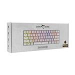 White Shark SHINOBI White, US layout, hnedý prepínač (GK-2022)