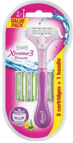 Wilkinson Sword Xtreme3 Beauty Hybrid Shaver 5 náhradných hláv
