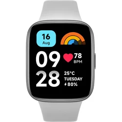 Xiaomi Redmi Watch 3 Active, sivá