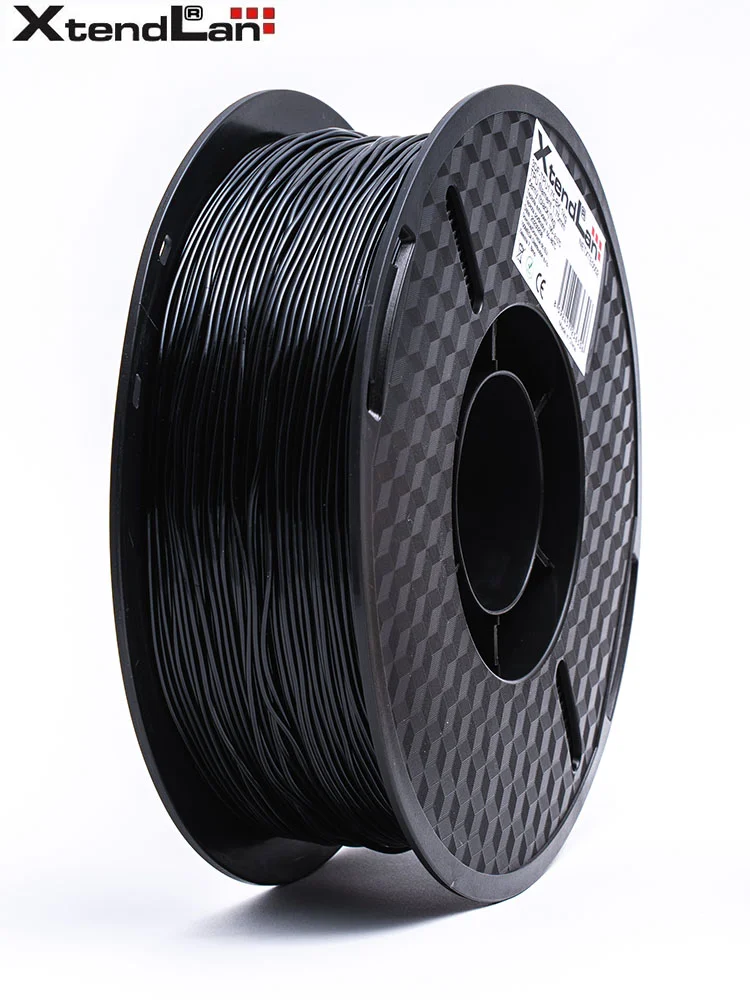 XtendLAN TPU filament 1,75mm transparentní černý 1kg