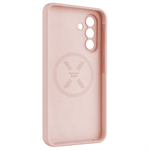 Zadní kryt FIXED MagFlow s MagSafe pro Samsung Galaxy A36 5G, růžový