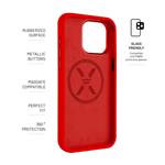 Zadní kryt FIXED MagFlow s podporou MagSafe pro Apple iPhone 15 Pro, červený