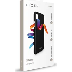 Zadní pogumovaný kryt FIXED Story pro Honor 8S/Honor 8S 2020, černý