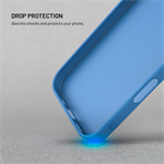 Zadní pogumovaný kryt FIXED Story pro Samsung Galaxy A26 5G, modrý