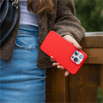 Zadní pogumovaný kryt FIXED Story pro Samsung Galaxy A36 5G, červený