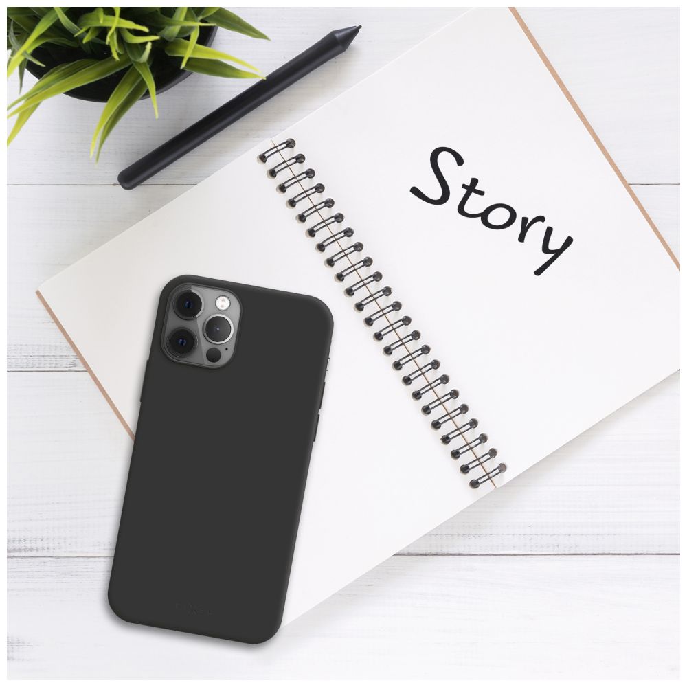 Zadní pogumovaný kryt FIXED Story pro Samsung Galaxy A54 5G, černý