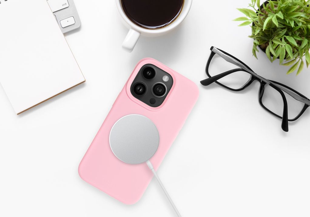Zadný kryt FIXED MagFlow s podporou MagSafe pre Apple iPhone 14 Pro Max, ružový