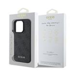Zadný kryt Guess 4G Charm pre iPhone 16 Pro Tone on Tone Grey
