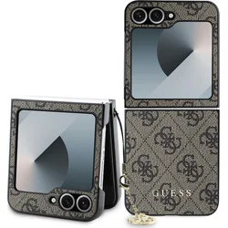 Zadný kryt Guess 4G Charm pre Samsung Galaxy Z Flip 6 Brown