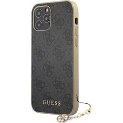 Zadný kryt Guess 4G Charms pre iPhone 12/12 Pro 6.1 Grey