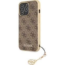 Zadný kryt Guess 4G Charms pre iPhone 13 Pro Max Brown
