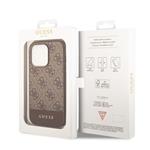 Zadný kryt Guess 4G Stripe pre iPhone 14 Pro Brown