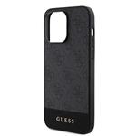 Zadný kryt Guess PU 4G Stripe MagSafe pre iPhone 15 Pro Max Black