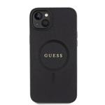 Zadný kryt Guess PU Saffiano MagSafe pre iPhone 15 Black