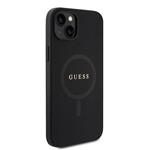 Zadný kryt Guess PU Saffiano MagSafe pre iPhone 15 Black