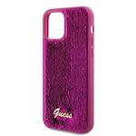 Zadný kryt Guess Sequin Script Logo pre iPhone 12/12 Pro Magenta