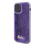 Zadný kryt Guess Sequin Script Logo pre iPhone 12/12 Pro Purple