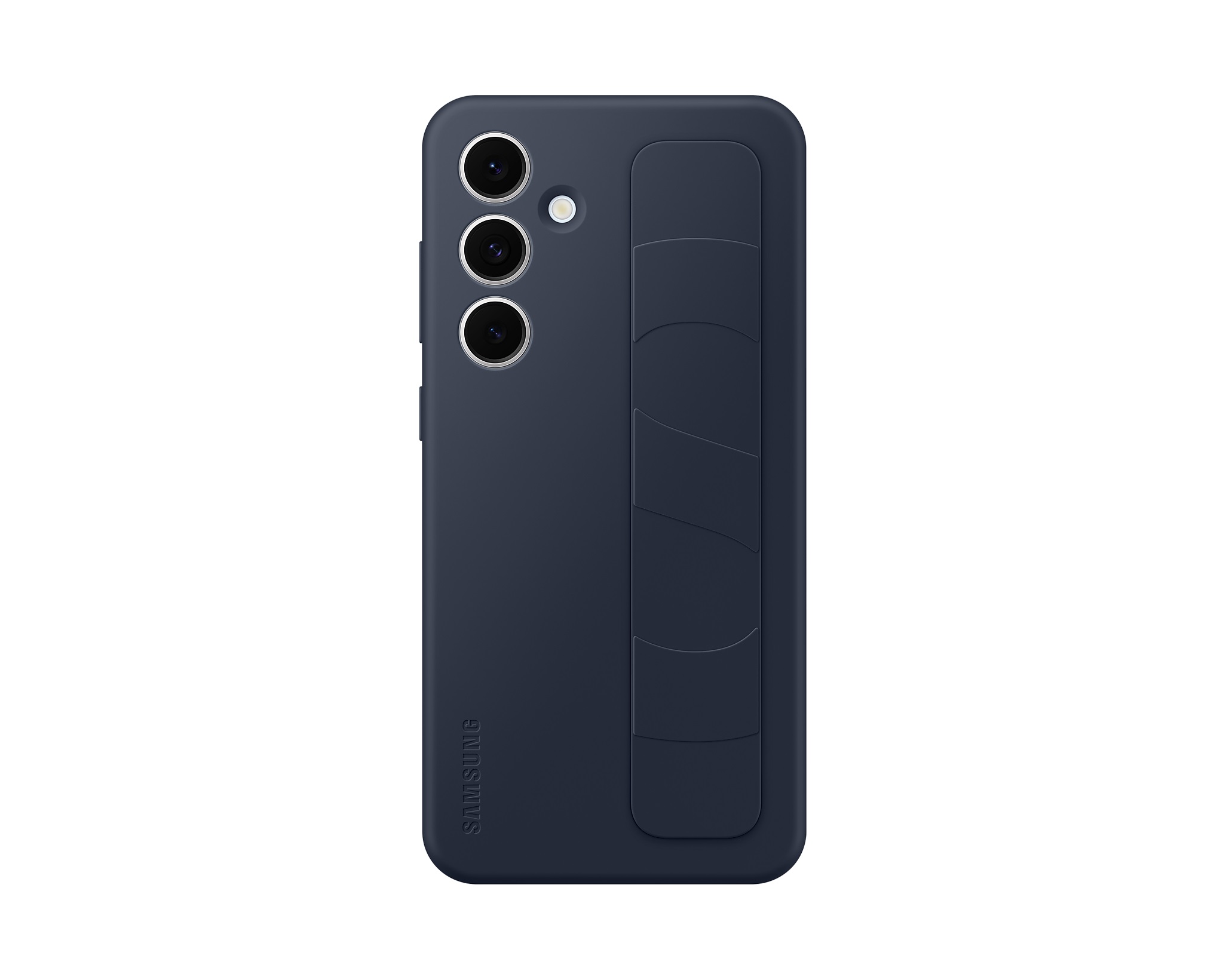 Zadný kryt Samsung s pútkom pre Samsung Galaxy S24 FE čierny a modrý