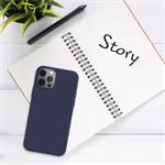 Zadný pogumovaný kryt FIXED Story pre Apple iPhone 14 Pro Max, modrý