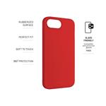 Zadný pogumovaný kryt FIXED Story pre Apple iPhone 16e, červený
