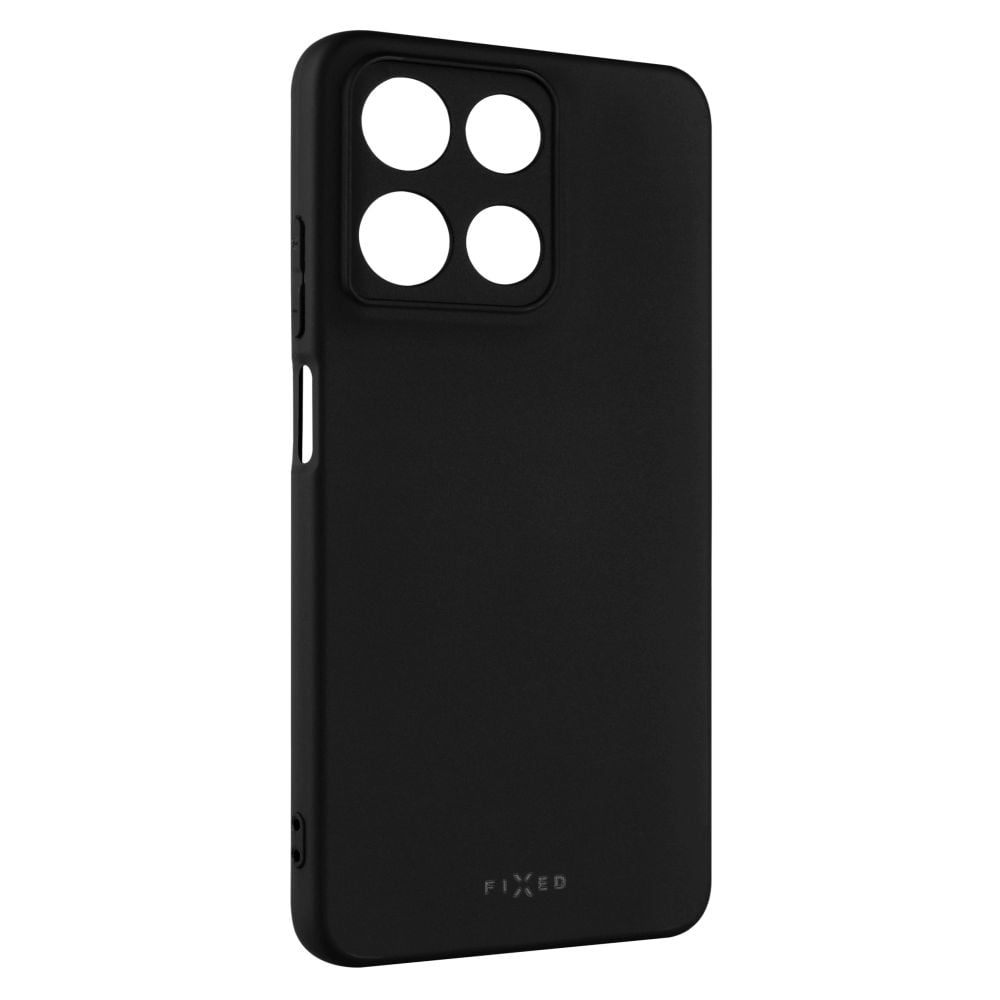 Zadný pogumovaný kryt FIXED Story pre Motorola Moto G15/Power, čierny