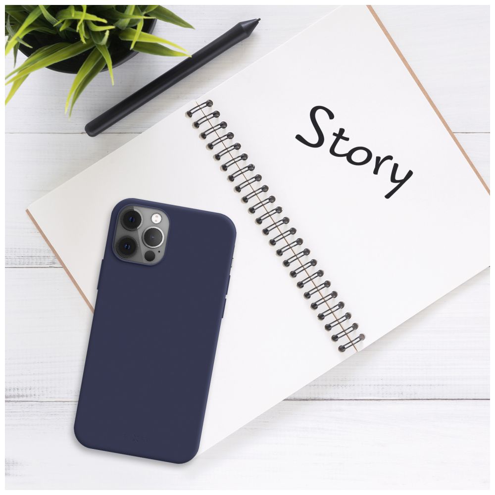 Zadný pogumovaný kryt FIXED Story pre Samsung Galaxy A34 5G, modrý
