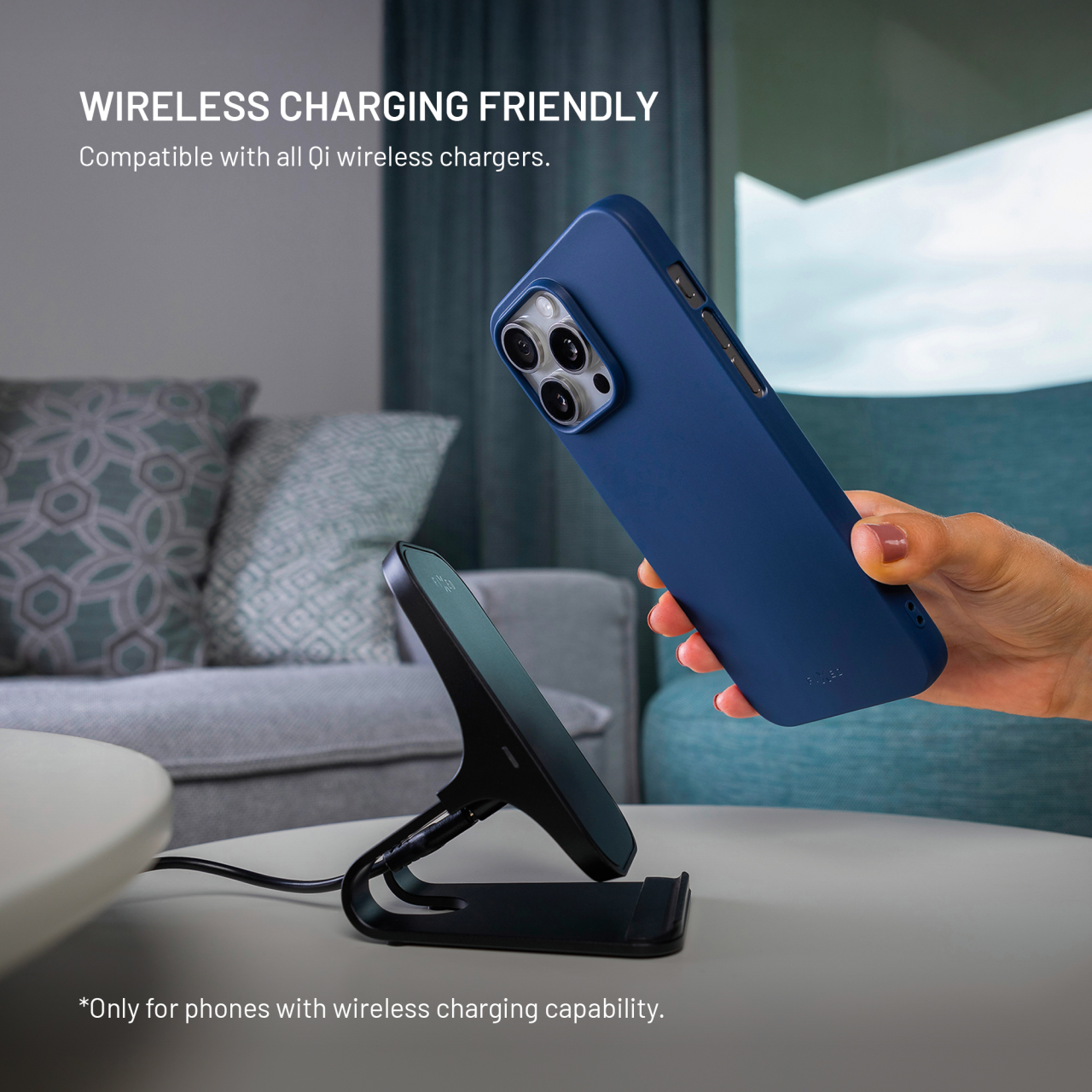 Zadný pogumovaný kryt FIXED Story pre Samsung Galaxy A36 5G, modrý
