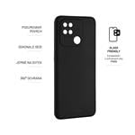 Zadný pogumovaný kryt FIXED Story pre Xiaomi Redmi 10C, čierny