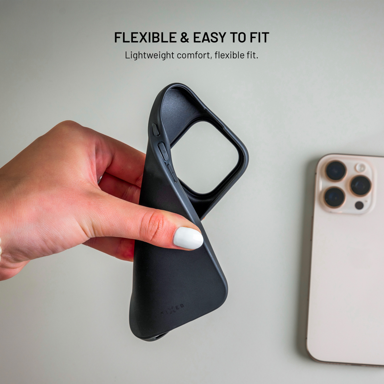 Zadný pogumovaný kryt FIXED Story pre Xiaomi Redmi 15 4G/5G, čierny