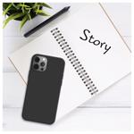 Zadný pogumovaný kryt FIXED Story pre Xiaomi Redmi Note 14, čierny