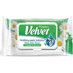 Zamatový vlhčený toaletný papier Harmanček 42 ks