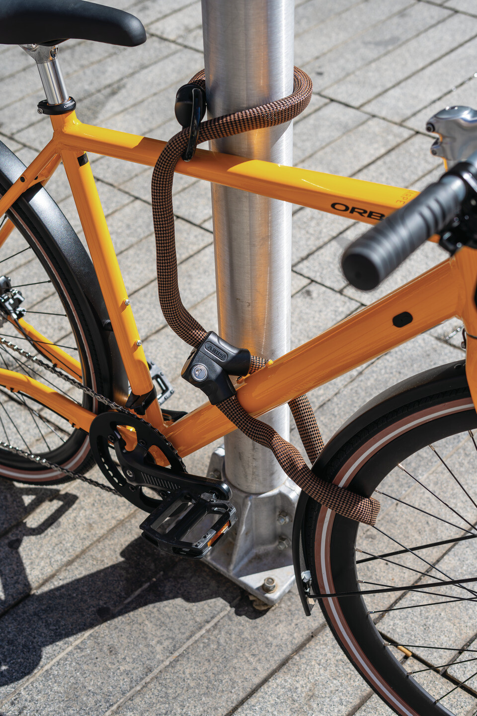 Zámek ABUS 1806/110 black INFINITY LOOP - černá