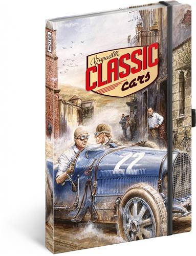 Zápisník Classic Cars - Václav Zapadlík, linajkovaný, 13 × 21 cm