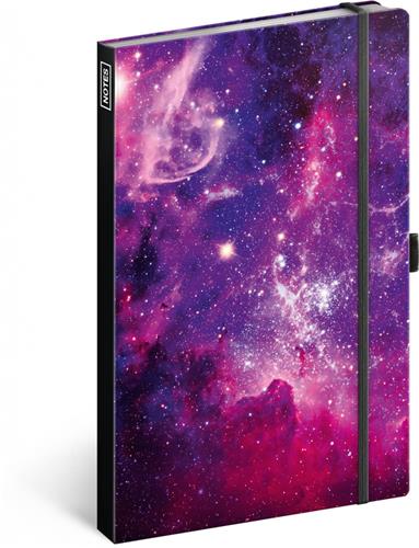 Zápisník Galaxie, linajkovaný, 13 × 21 cm