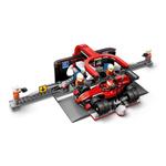 Zastávka v boxe a personál LEGO City F1 s Ferrari 60443