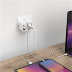 Zásuvná USB nabíjačka Hama, 1x el. 1x USB-C PD, 2x USB-A, 20 W