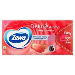 ZEWA Kapesníky "Deluxe", jahodová, papírové, 3vrstvé, 90ks 