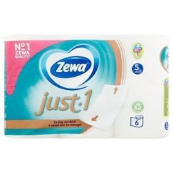 ZEWA Toaletní papír "Just1", 5 vrstev, malé role, 6 rolí