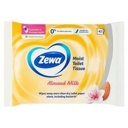ZEWA Vlhčený toaletní papír, 42ks, mandlové mléko